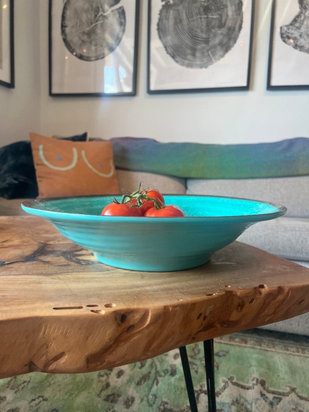 Large 14" melamine serving bowl